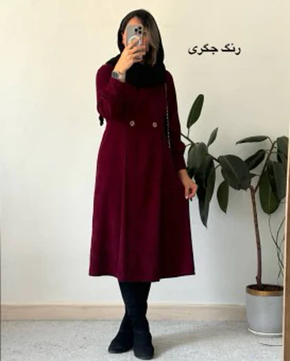 پیراهن مانتویی پاییزه ترنج