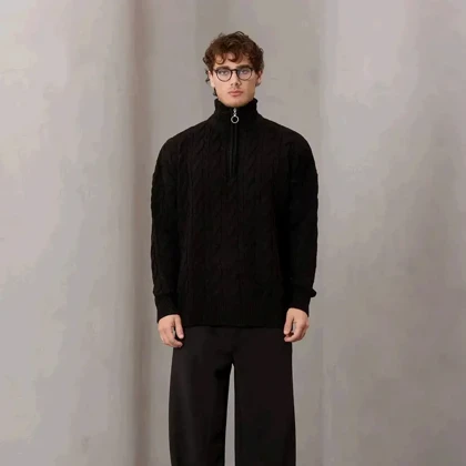 بافت یقه دار تومارو برند تومارو رنگ مشکی 146