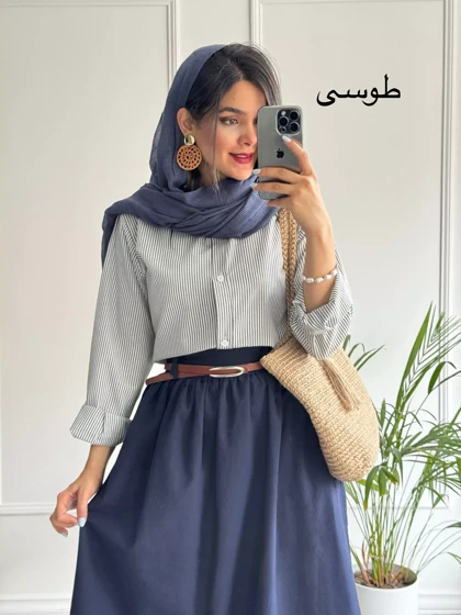 مانتو راه راه ترندی