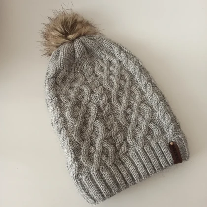 شال و کلاه زنانه خزدار رینگی مدل بافتنی کد 56