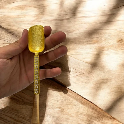 پیمانه قهوه و چای نگین‌دار در دو رنگ