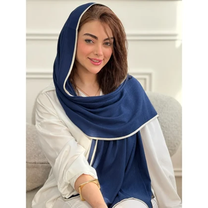 شال نخی ساده پلیسه دورگان