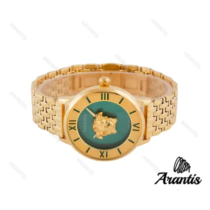 ساعت ورساچه La Medusa طلایی صفحه سبز زنانه w-2265