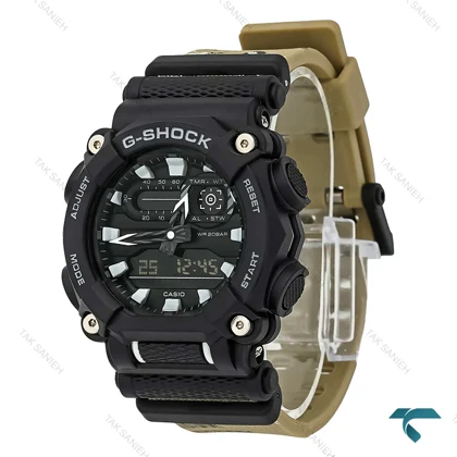 ساعت مردانه جیشاک GA-900 مردانه مشکی بند چریکی Gshock-7935-G
