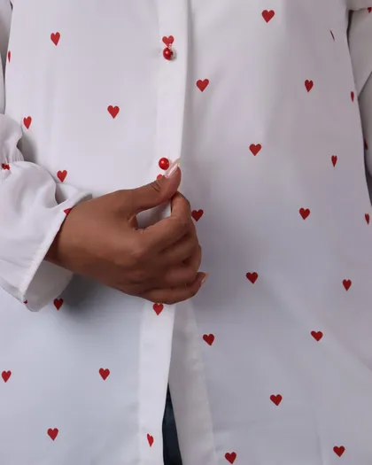 شومیز قلبی زنانه