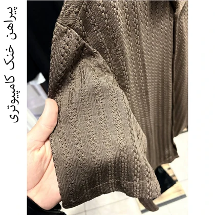 پیراهن آستین کوتاه مردانه خنک طرح مزونی