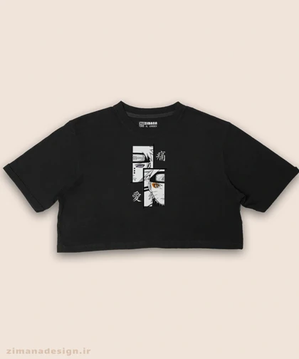 کراپ زنانه طرح توکیو غول شخصیت کانکی کد 917