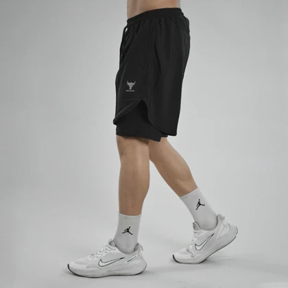 شلوارک کشاله دار ورزشی مردانه آندر آرمور مدل 4H0218 مشکی