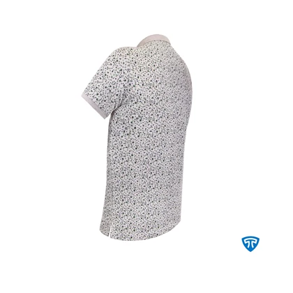 پولوشرت ضدتعریق مدل دیما طرح ملانژ سبز