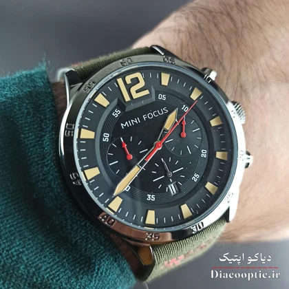 ساعت مچی مردانه اورجینال موتور ژاپن برند مینی فوکوس سه موتور مدل Mf0006G.04 بند چرم