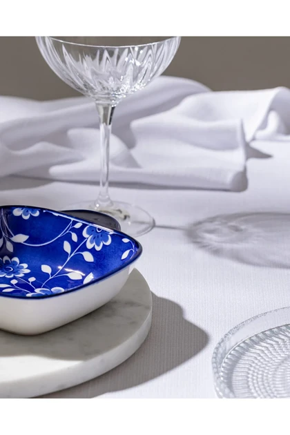 بشقاب سرو Bone China Madame Coco مدل Reve Bleu Vista - آبی