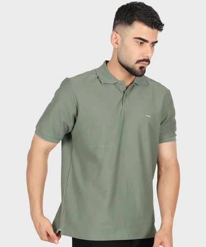 تیشرت یقه دار مردانه ساده 0596