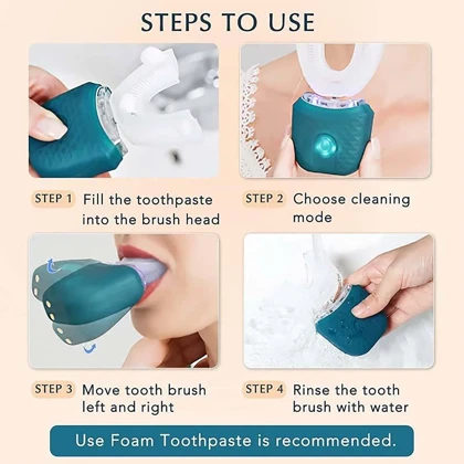 مسواک اتوماتیک U‑Shape سفیدکننده دندان مدل MY‑116