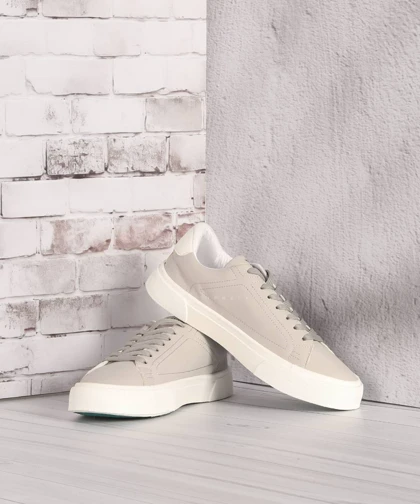 کفش ونس اسپرت طوسی روشن و سفید 1355