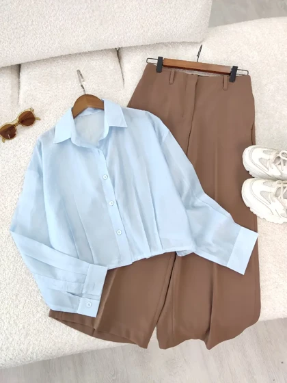شومیز کراپ شیشه ای طهورا
