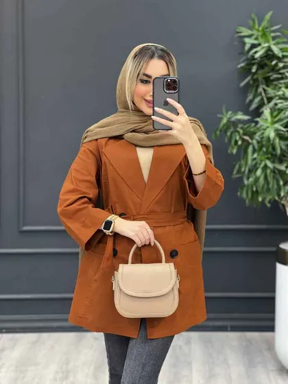 مانتو لینن اسلپ چهاردکمه