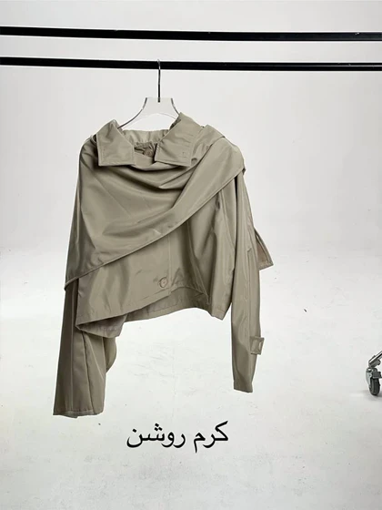 ترنچ کت شالدار بیوت - 200 - Beaut