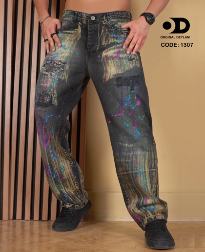 شلوار نیم بگ مستر کاستوم مردانه