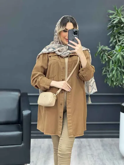 مانتو کتان شاپرک