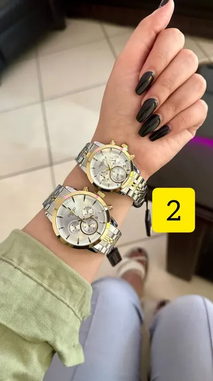 ست و تک ساعت زنانه مردانه سه موتوره سیکو VIP