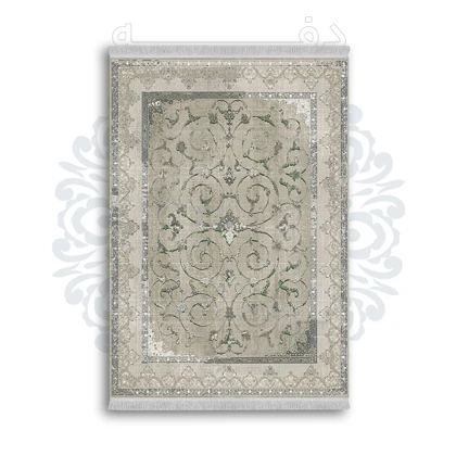 *جدید* فرشینه از جنس پارچه شانل مخمل ترک طرح فانتزی برند دفه کد 1078