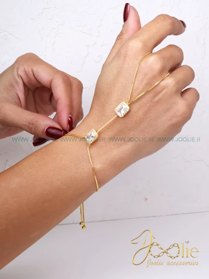 تیمه دستبند زنانه طرح طلا که B2183