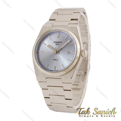 ساعت تیسوت زنانه PRX استیل صفحه آبی یخی Tissot-5469-L