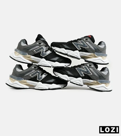 کفش کتانی مردانه و زنانه طوسی مشکی NEW BALANCE 9060 مدل 7311