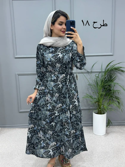 پیراهن مانتویی آریانا ( بدون کمربند )