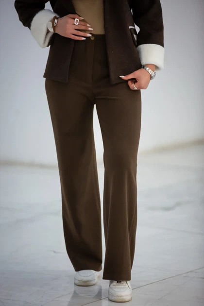 شلوار زنانه کشمیر کمر سر خود