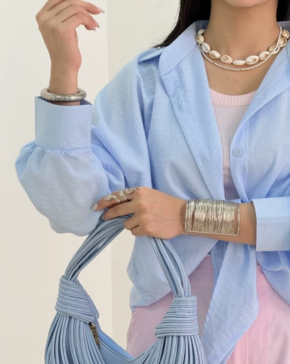 شومیز نیلا(34)کد:5716