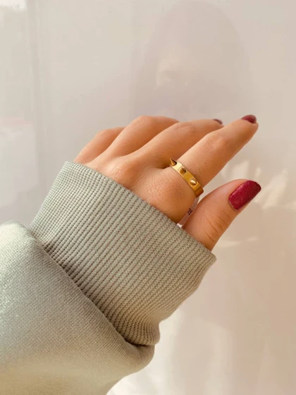 انگشتر تیغ تیغی استیل