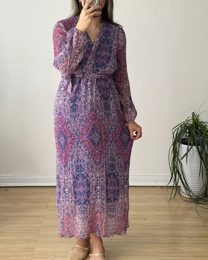پیراهن مجلسی پلیسه بهارک