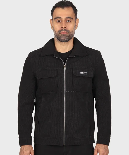 خرید کت کتان زیپ‌دار و داخل خز 2602