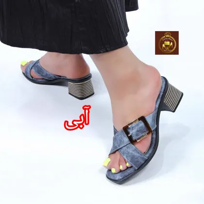 صندل روفرشی لی طبی زنانه پاشنه‌دار