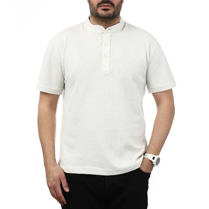 پولوشرت آستین کوتاه یقه دیپلمات مردانه تن کوک مدل 1311642