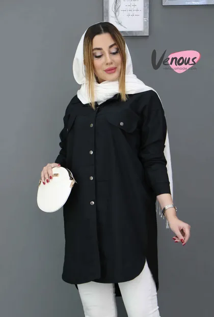 مانتو لینن تک دکمه