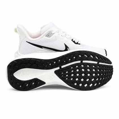 کتانی زیره بست مردانه مدل رانینگ نایکی سفید نایک مشکی NIKE