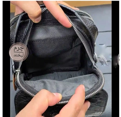 کیف رودوشی تمام چرم گاوی مدل f1