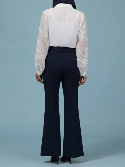 شومیز زنانه کرپ حریر مجلسی 30110