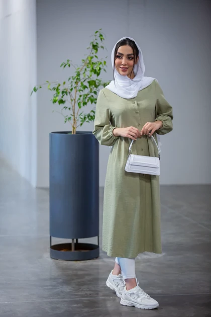 مانتو لوئیز جودون یقه هفت بلند