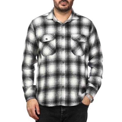 پیراهن آستین بلند پشمی ضخیم مردانه برند مد مدل 1410382