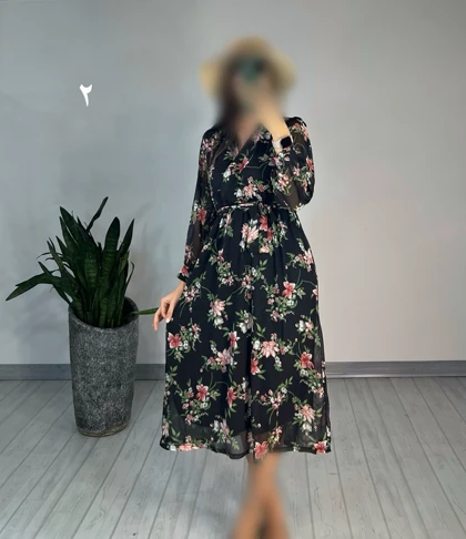 پیراهن حریر میدی41