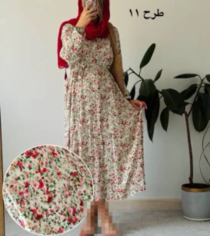 پیراهن ساحلی گل دخت 3