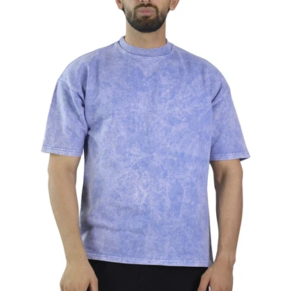 تیشرت باکسی اسپرت سنگشور مدل ZRA-4B0293 نیلی روشن