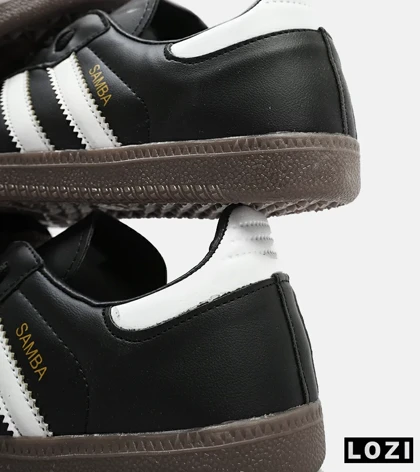 کفش کتانی مردانه و زنانه مشکی قهوه ای ADIDAS Samba مدل 4234