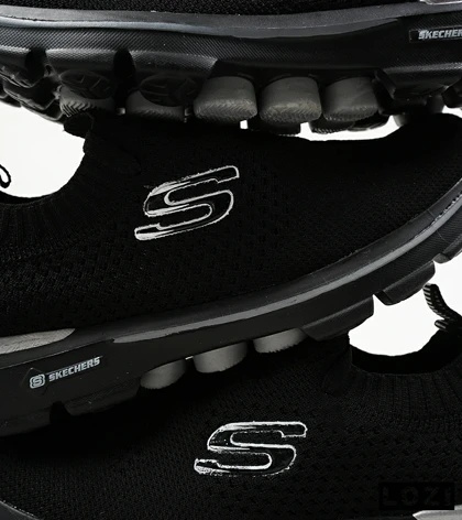 کفش کتانی بزرگ پا مشکی اسکیچرز SKECHERS