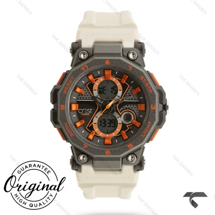 ساعت کرست مدل 9514-3 مردانه بند سفید Crest-11411-U