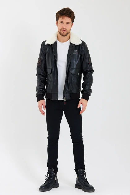 کت و کاپشن مردانه nero-leather-fur nero-leather-fur