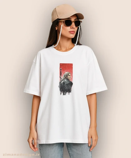 تیشرت لش مردانه و زنانه طرح ویچر شخصیت گرالت کد 923